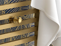 Сунержа Линза Крючок подвесной для полотенцесушителя, нержавеющая сталь, цвет: состаренная латунь 051-2010-0007