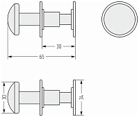 Сунержа Линза Крючок подвесной для полотенцесушителя, нержавеющая сталь, цвет: тёмный титан муар 15-2010-0007
