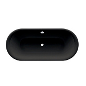 Bette Lux Oval Ванна стальная встраиваемая 180x80 см, с шумоизоляцией, цвет: черный матовый 3466-035