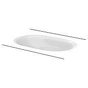 Bette Comodo Раковина встр. снизу 57,4x38 см, BetteGlasur Plus, без отв. под смеситель, цвет: белый A217-000 PW