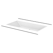 Bette Loft Раковины встраиваемая снизу 74x38,6 см, без перелива и донного клапана, цвет: белый A231-000