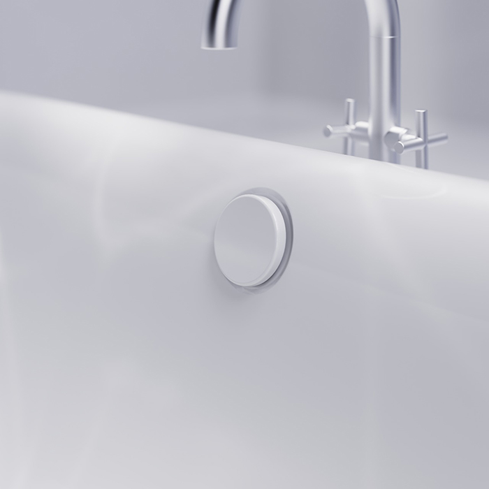 Bette Bettemono Слив-перелив для нестандартных ванн, Click-Clack, цвет: белый B640-000