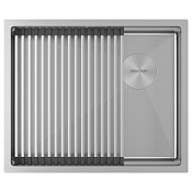 Paulmark Next-Pro Кухонная мойка нержавеющая сталь 54x45 см, цвет: брашированная сталь PM705445-BS