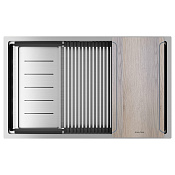 Paulmark Next-Multi Sink Кухонная мойка нержавеющая сталь 74x45 см, цвет: брашированная сталь PM787445-BS