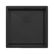 Paulmark Next Кухонная мойка нержавеющая сталь 44x44 см, цвет: матовый черный PM214444-MBN