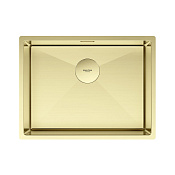 Paulmark Next Кухонная мойка нержавеющая сталь 58x44 см, цвет: светлое золото PM215844-LG