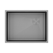 Paulmark Next-Skew Кухонная мойка нержавеющая сталь 58x44 см, цвет: матовый серый PM885844-MG