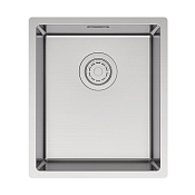 Paulmark Lassan Кухонная мойка нержавеющая сталь 38x44 см, цвет: брашированная сталь LA38-BS