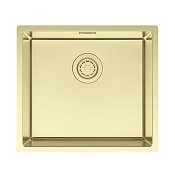 Paulmark Lassan Кухонная мойка нержавеющая сталь 49x44 см, цвет: светлое золото LA49-LG