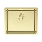 Paulmark Lassan Кухонная мойка нержавеющая сталь 54x44 см, цвет: светлое золото LA54-LG