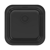 Paulmark Vello Кухонная мойка нержавеющая сталь 44,6x44,6 см, цвет: матовый черный VE44-MBN