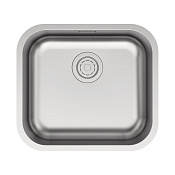 Paulmark Vello Кухонная мойка нержавеющая сталь 48x44 см, цвет: брашированная сталь VE48-BS