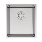 Paulmark Yuni Кухонная мойка нержавеющая сталь 39x44 см, цвет: брашированная сталь YU39-BS