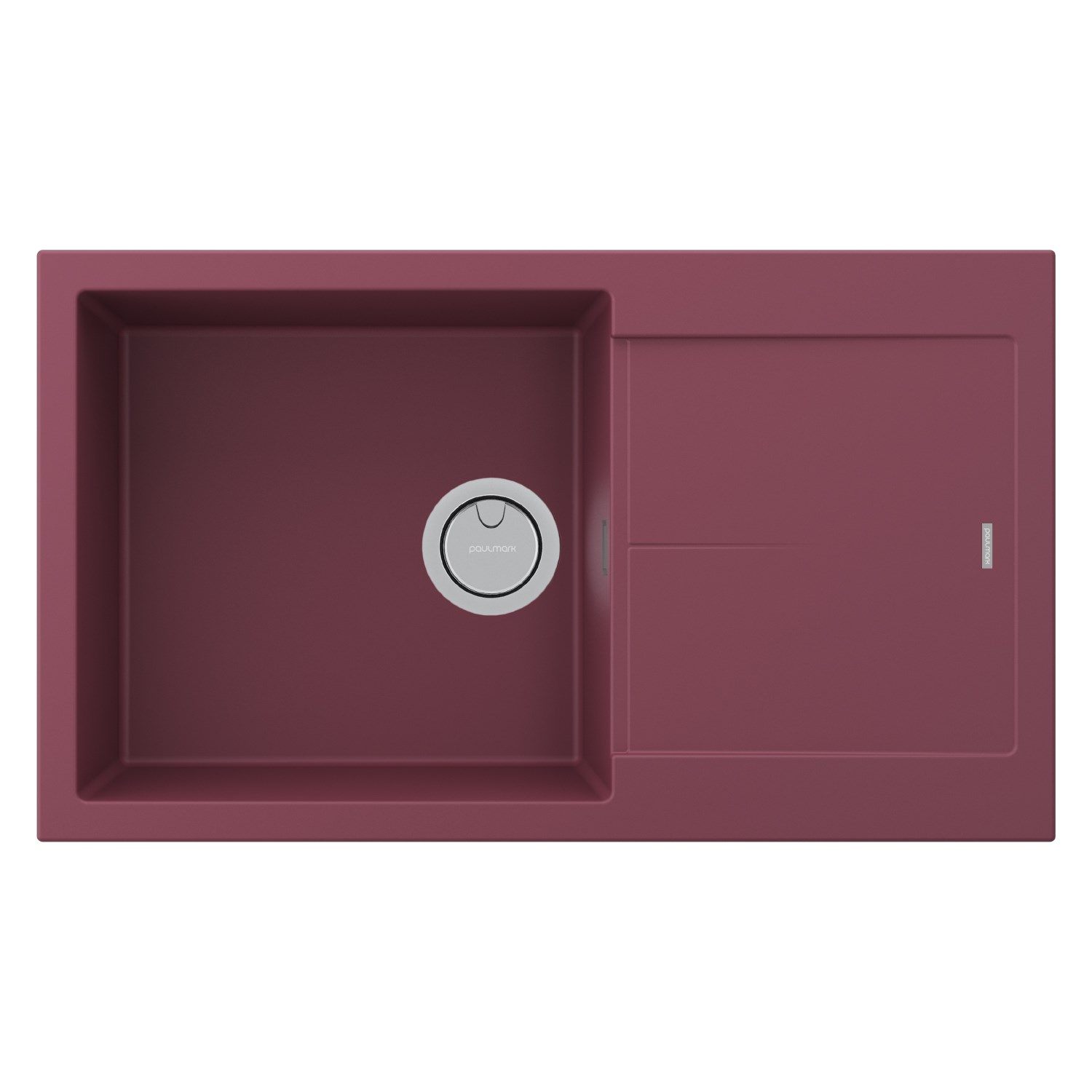 Paulmark Extensio Кухонная мойка Acrystone 86x50 см, цвет: merlot PM988650-ME