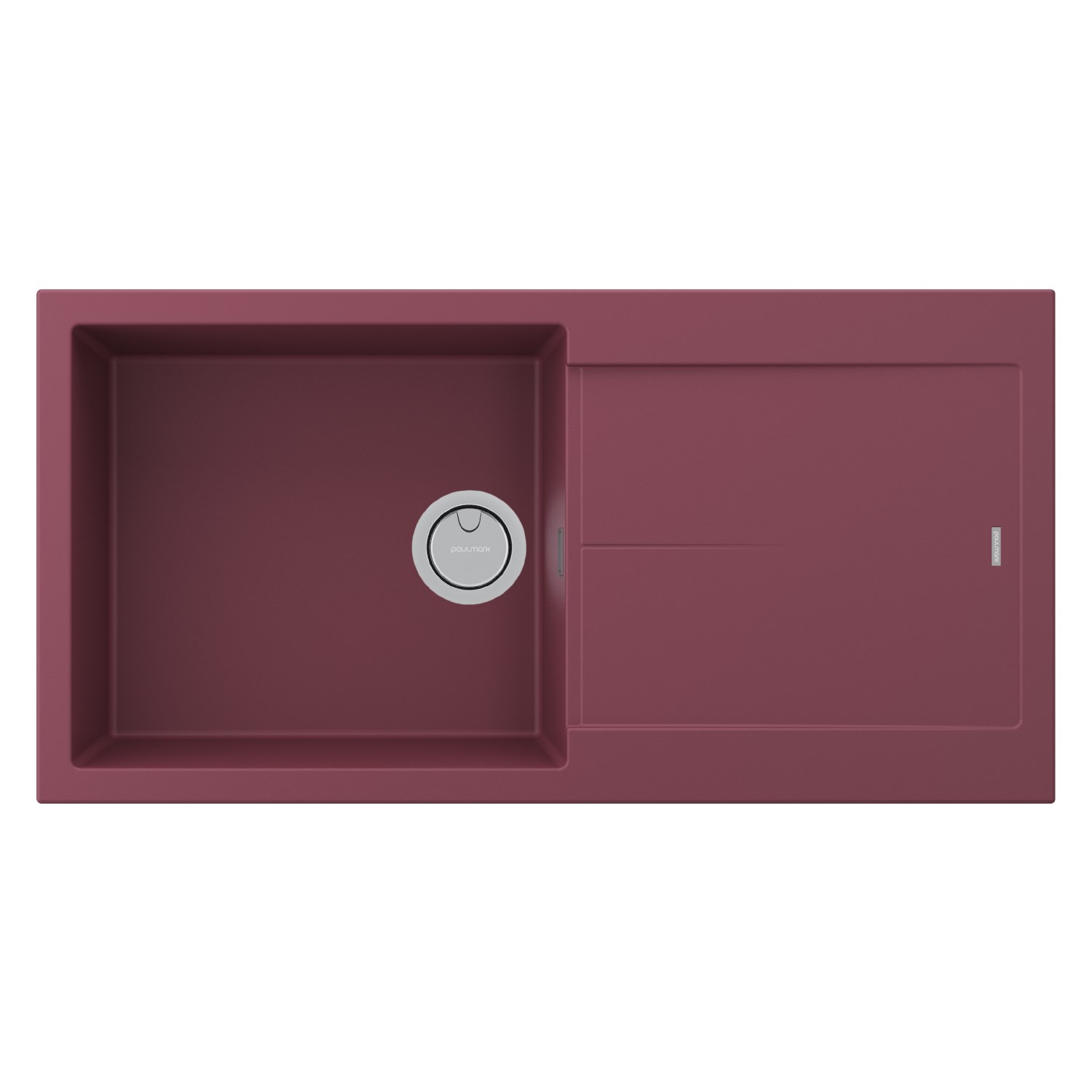 Paulmark Extensio Кухонная мойка Acrystone 99x50 см, цвет: merlot PM989950-ME