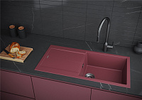 Paulmark Extensio Кухонная мойка Acrystone 99x50 см, цвет: merlot PM989950-ME