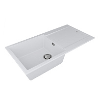 Paulmark Extensio Кухонная мойка Acrystone 99x50 см, цвет: white PM989950-WH