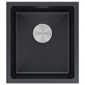 Paulmark Lumi Кухонная мойка It-Granit 41x46 см, цвет: антрацит LU41-AN