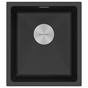 Paulmark Lumi Кухонная мойка It-Granit 41x46 см, цвет: черный гранит LU41-BL