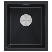 Paulmark Lumi Кухонная мойка It-Granit 41x46 см, цвет: черный LU41-BLM