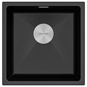 Paulmark Lumi Кухонная мойка It-Granit 45,5x46 см, цвет: черный гранит LU45-BL