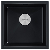 Paulmark Lumi Кухонная мойка It-Granit 45,5x46 см, цвет: черный LU45-BLM