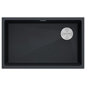 Paulmark Lumi Кухонная мойка It-Granit 76x44 см, цвет: антрацит LU74SK-AN