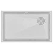 Paulmark Lumi Кухонная мойка It-Granit 76x44 см, цвет: белый LU74SK-WH