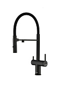 Paulmark Gravity Смеситель для кухни с гибким изливом и возможностью подкл. фильтра, цвет: антрацит Gr213888-AN