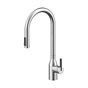 Paulmark Universal Смеситель для кухни с выдвижным изливом и возм. подкл. фильтра, цвет: браш. сталь Un213880-BS