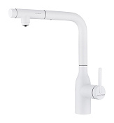 Paulmark Viper Смеситель для кухни с выдвижным изл. и возм. подключения фильтра, цвет: белый матовый Vi213105-WH