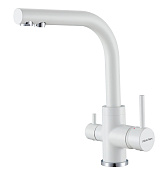 Paulmark Essen Смеситель для кухни с возможностью подключения фильтра, цвет: белый матовый Es213011-WH