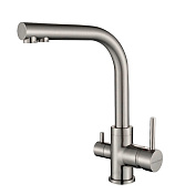 Paulmark Essen Смеситель для кухни с возможностью подключения фильтра, цвет: брашированная сталь Es213011-BS