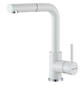 Paulmark Kassel Смеситель для кухни с выдвижным изливом, цвет: белый матовый Ka214311-WH