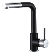 Paulmark Kassel Смеситель для кухни с выдвижным изливом, цвет: черный Ka214311-BLM