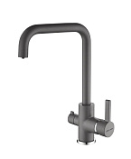 Paulmark Logas Смеситель для кухни с возможностью подключения фильтра, цвет: серый металлик Lo213021-GRM