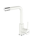 Paulmark Honner Смеситель для кухни с поворотным изливом, цвет: белый матовый Ho212018-WH