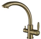 Paulmark Essen Смеситель для кухни с возможностью подключения фильтра, цвет: бронза Es213001-BR