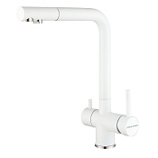 Paulmark Skalen Смеситель для кухни с возможностью подключения фильтра, цвет: белый матовый Sk213020-WH