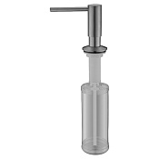 Paulmark Decus Дозатор для жидкого мыла встраиваемый, латунь, цвет: матовый серый D004-MG