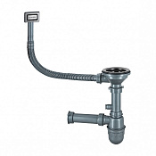 Paulmark Konz Арматура для одночашевых кухонных моек, с прямоуг. переливом, цвет: вороненая сталь PM2022-GM