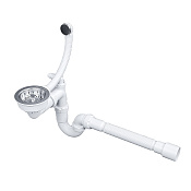 Paulmark Trust Арматура для одночашевых кухонных моек, с круглым переливом, цвет: хром PM1022-CR