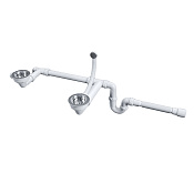 Paulmark Trust Арматура для одночашевых кухонных моек, с круглым переливом, цвет: хром PM1023-CR