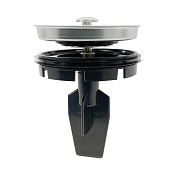 Paulmark Толкатель-заглушка для измельчителей пищевых отходов, цвет: нержавеющая сталь PM-086