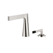 Boheme Duo Смеситель для раковины на 2 отверстия, без д/к, длина излива 18,6 см, цвет: nickel brush 161-NB