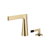 Boheme Duo Смеситель для раковины на 2 отверстия, без д/к, длина излива 18,6 см, цвет: matt gold 161-MG