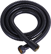 Cezares Душевой шланг 180 см, в металлической оплетке, цвет: черный матовый CZR-FMM-180-NOP