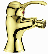 Cezares Lira Смеситель для биде с донным клапаном, излив 8,9 см, цвет: золото LIRA-C-BS1-03