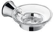 Cezares Liberty Мыльница подвесная, чаша из матового стекла, цвет: хром CZR-F-8987