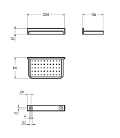 Cezares Maxima Мыльница подвесная, цвет: хром CZR-F-8919A